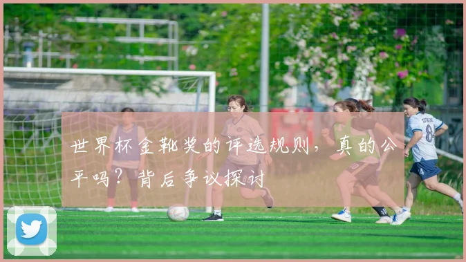 世界杯金靴奖的评选规则，真的公平吗？背后争议探讨