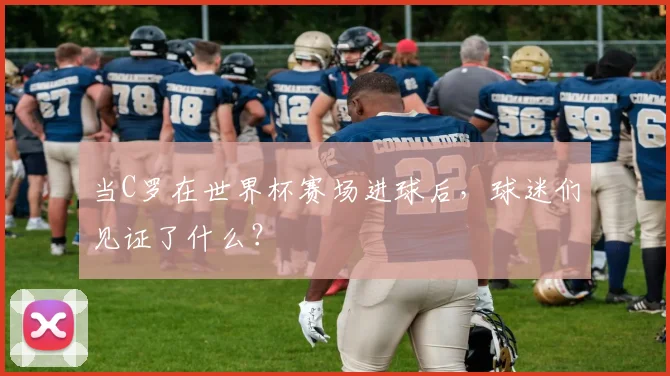当C罗在世界杯赛场进球后，球迷们见证了什么？